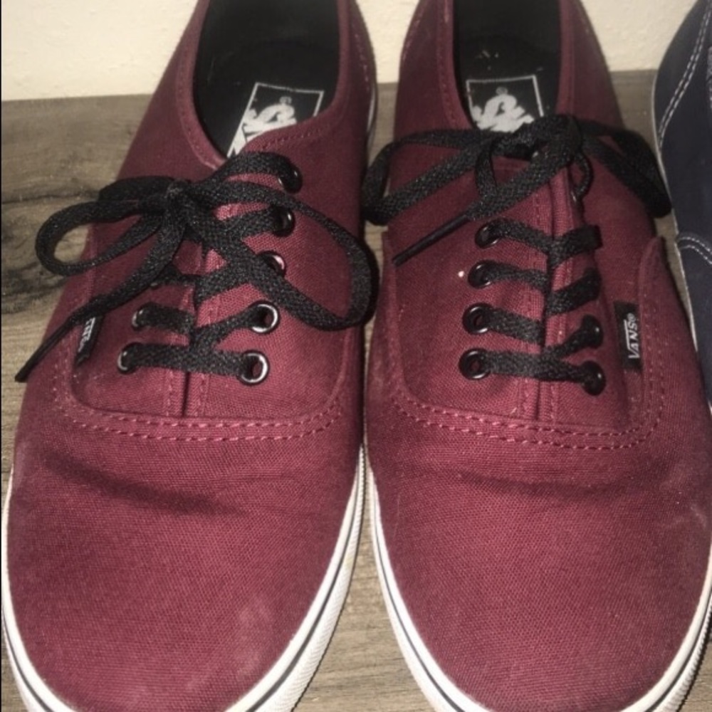 Burgundy Vans
